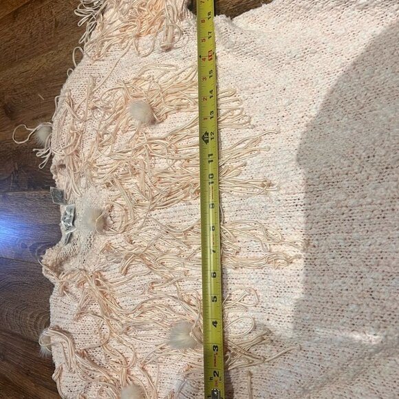 Vintage unique Bonnie and Bill dust pink with frings and pompom size medium - Picture 8 of 10